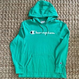 Champion Lightweight Hooded Tee | Kelly Green | Women’s Medium